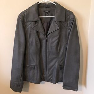 Alfani Faux Leather Jacket
